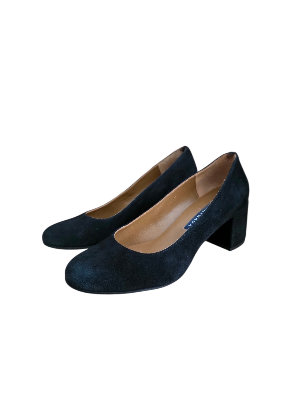 Margaux The Heel Block Heel Suede Pumps Black 35.5 5.5
